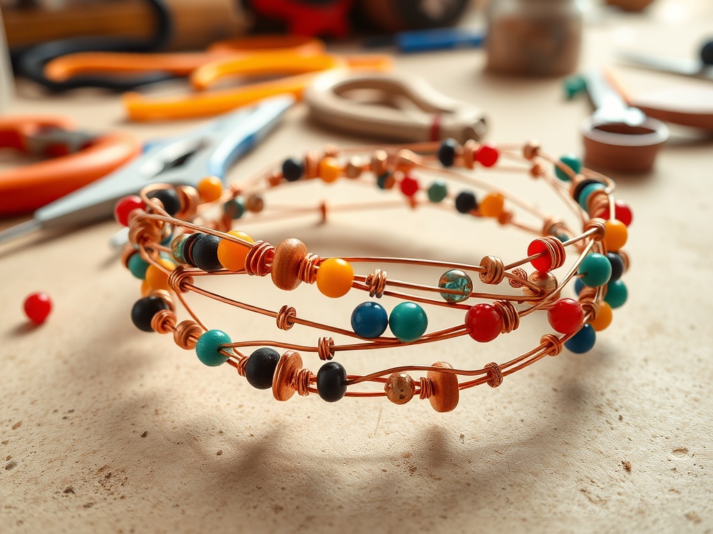 gdpron.ro | Cum să faci o brățară din sârmă de cupru și mărgele